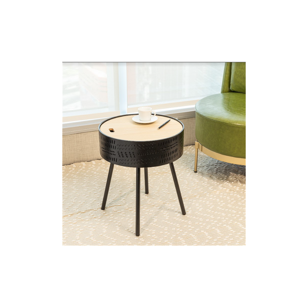 Lift Top Round Side Table