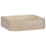 Sink Cream 40x40x10 cm Marble