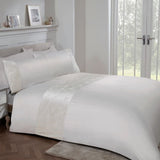 LEAF VELVET CUFF IVORY DUVET SET DB