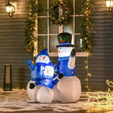 4ft Inflatable Christmas Snowmen Family Xmas LED Outdoor Indoor s Yard