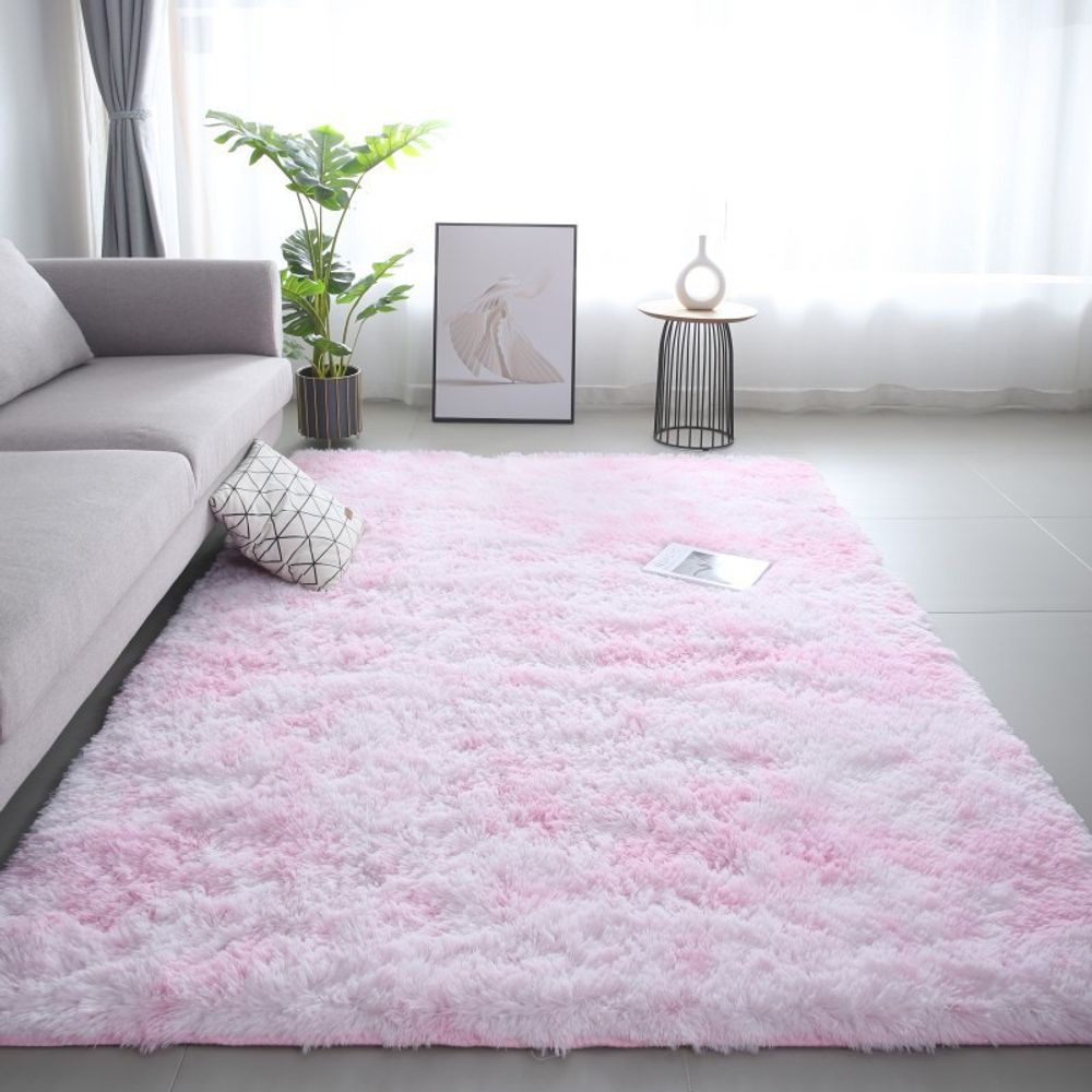 Tie-dye Soft Runner Rugs for Bedroom Living Room Plush Fluffy Mat Shag Furry Area Carpet Anti-Slip for Girls Room Home Decorat