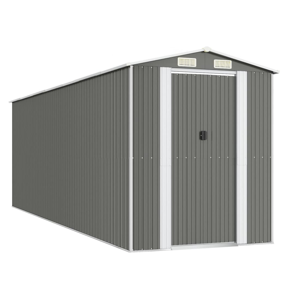 Garden Shed Green 192x108x223 cm Galvanised Steel