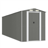 Garden Shed Green 192x108x223 cm Galvanised Steel