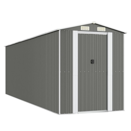 Garden Shed Green 192x108x223 cm Galvanised Steel