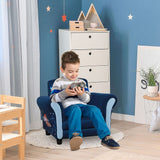 Child Armchair Kids Mini Sofa Chair with Armrest for 3-6 Years Old Blue