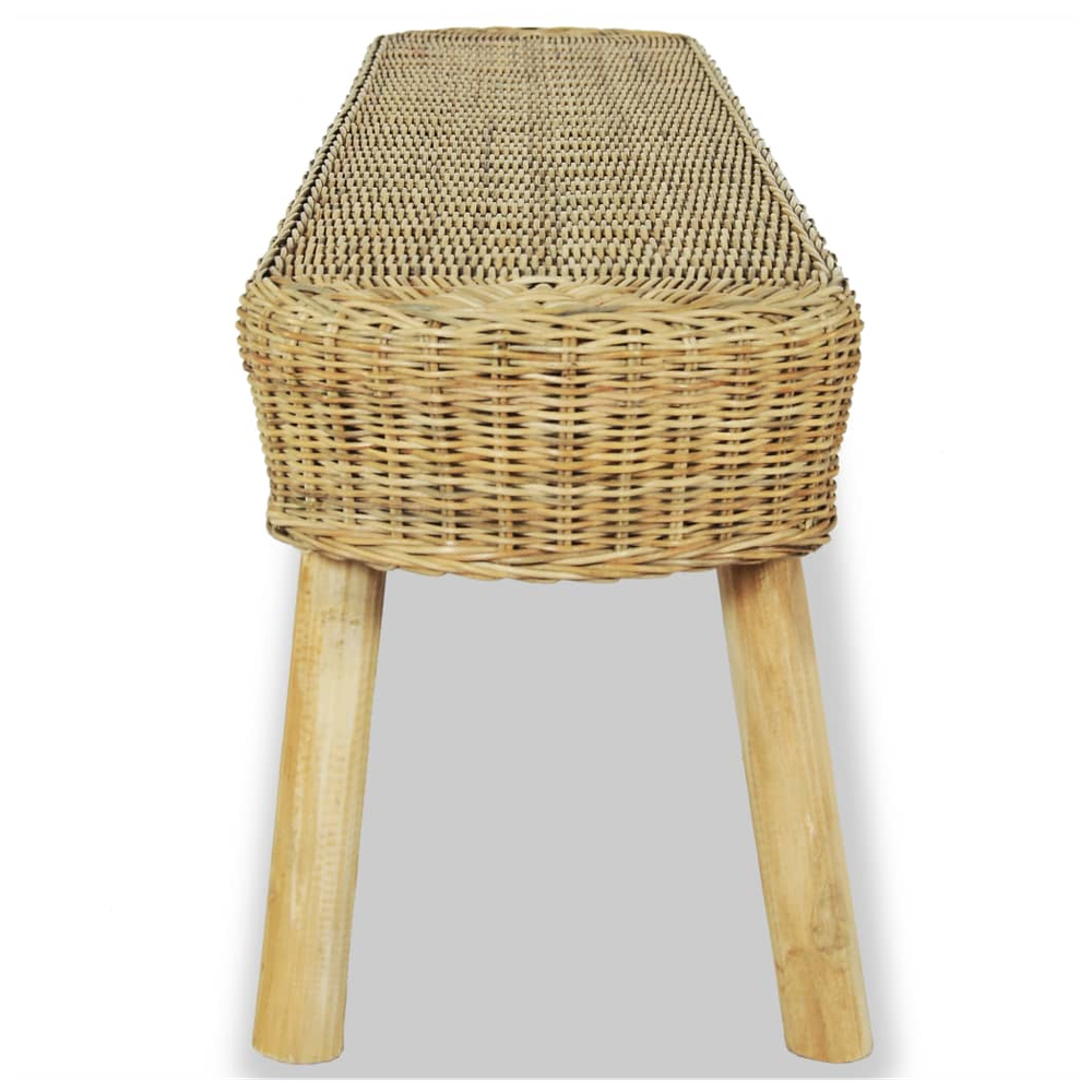 Hall Bench 110x35x45 cm Natural Rattan