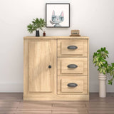 Sideboard White 70x35.5x67.5 cm Engineered Wood