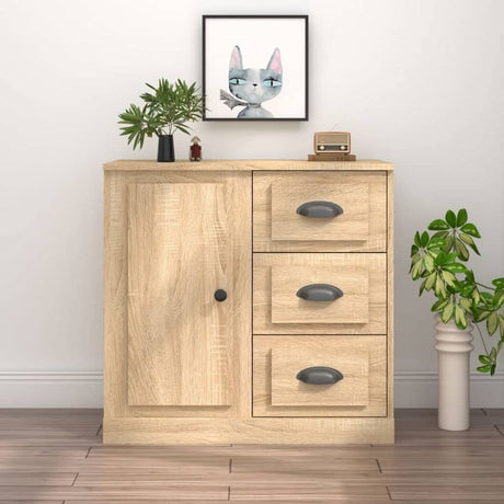 Sideboard White 70x35.5x67.5 cm Engineered Wood