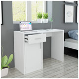 Desk with Drawer and Cabinet White 100x40x73 cm