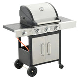 Outsunny Deluxe Gas Barbecue Grill 3+1 Burner Garden BBQ w/ Large Cooking Area