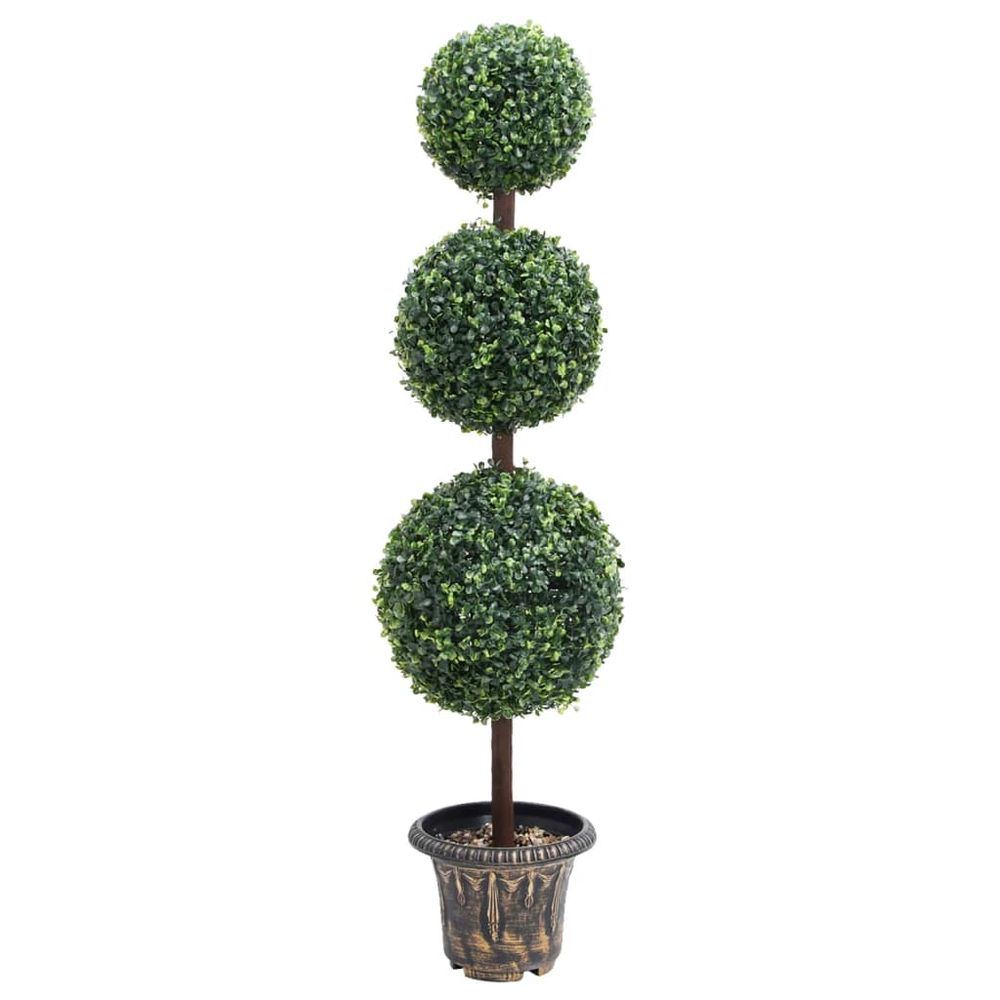 Artificial Boxwood Plant with Pot Ball Shaped Green 71 cm