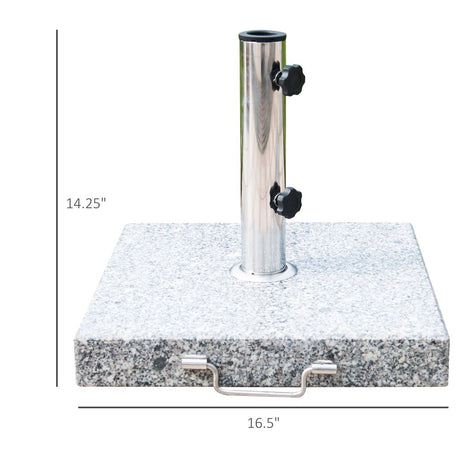 25 kg Marble Umbrella Base-Hemp Grey