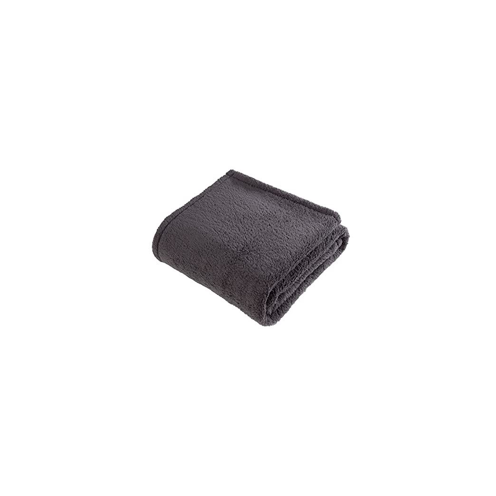 TEDDY FLEECE THROW CHARCOAL 125X150