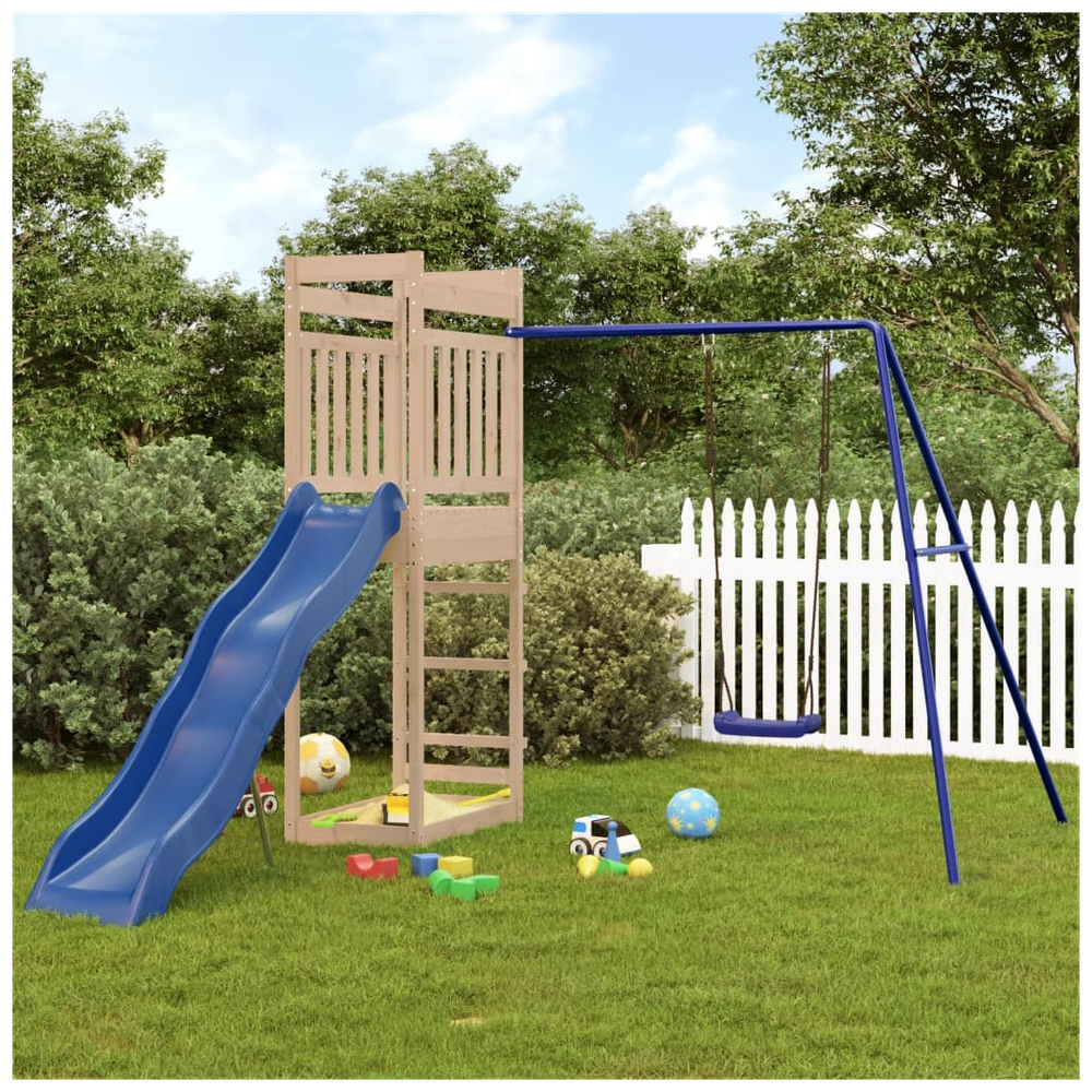 Outdoor Playset Solid Wood Pine