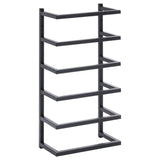 Towel Rack Black 24x12x48 cm Steel