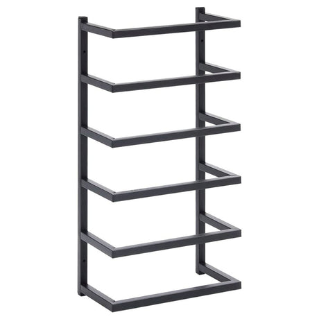 Towel Rack Black 24x12x48 cm Steel