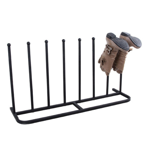 4 Pair Black Boot Shoe Welly Stand Storage Organizer