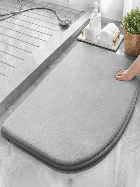 Super Absorbent Memory Foam Carpet Non-Slip Bathroom Toilet Bath Mat Soft Living Room Bedroom Shower Decorative Floor Door Rug