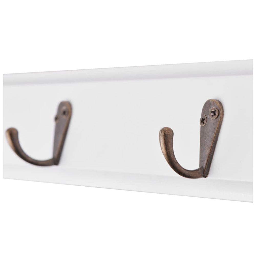 Coat Rack MDF White Baroque Style