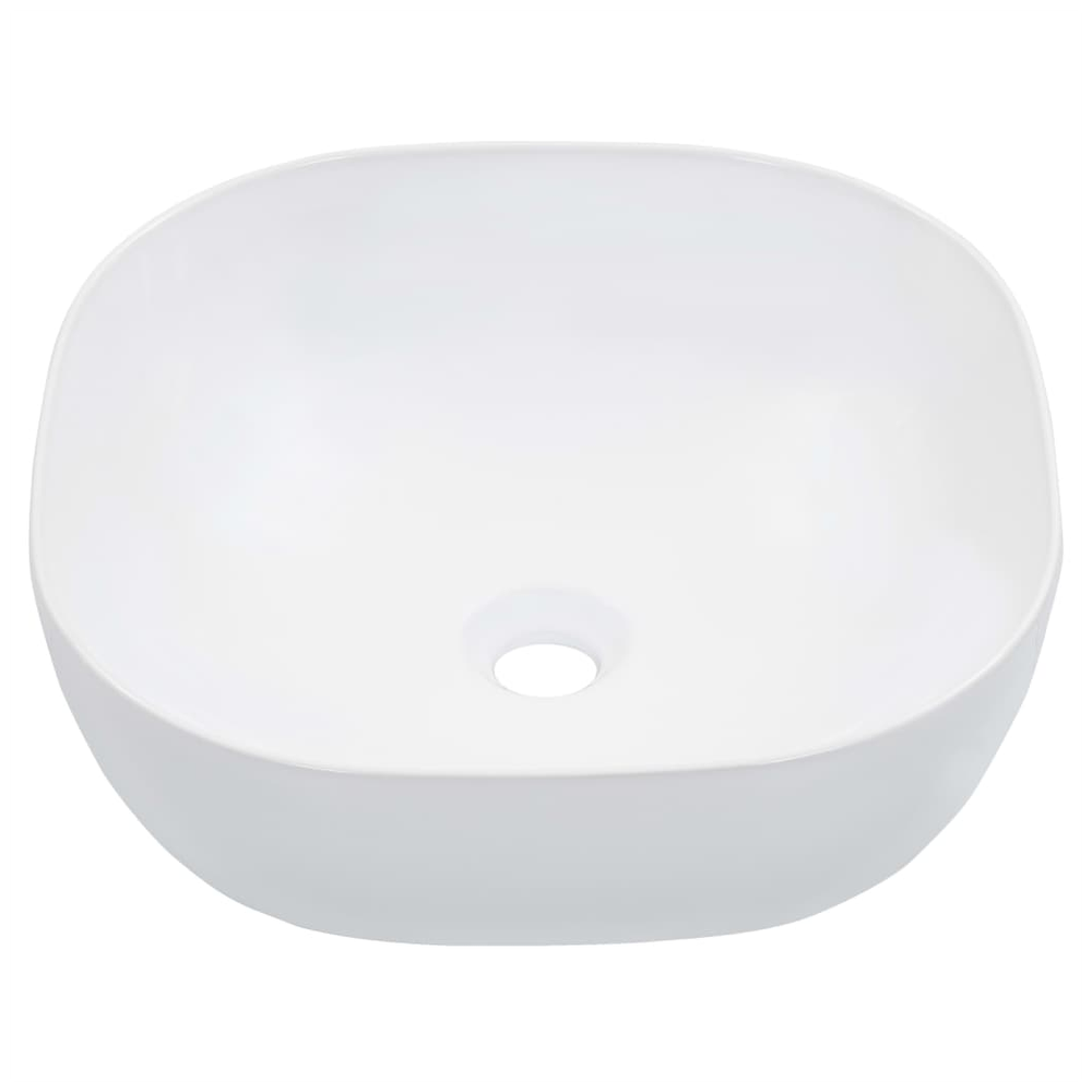 Wash Basin 42.5x42.5x14.5 cm Ceramic White