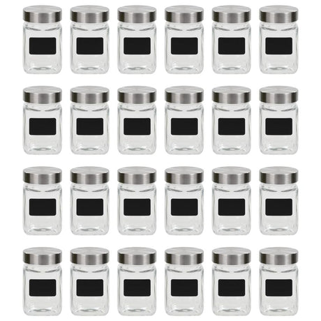 Storage Jars with Sticker 12 -24 pcs 300 ml