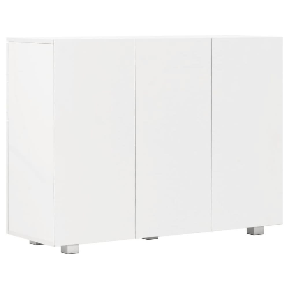 Sideboard High Gloss White 107x35x80.5 cm