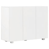 Sideboard High Gloss White 107x35x80.5 cm