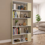 Book Cabinet/Room Divider White 80x24x159 cm Engineered Wood