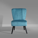 Crushed Velvet Shell Accent Chair