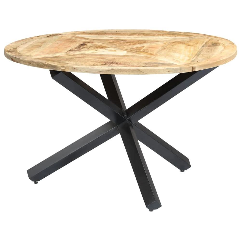 Dining Table Round 120x76 cm Solid Mango Wood