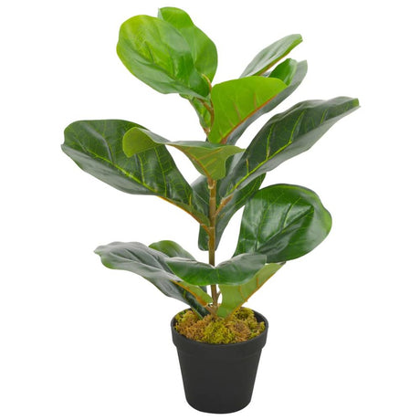 Artificial Plant Fiddle Leaves with Pot Green 45 cm to 152cm