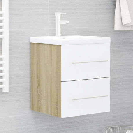 Sink Cabinet White 41x38.5x48 cm Engineered Wood