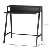 Computer Desk with Upper Storage Shelf, Stylish Indoor Decor 85cm