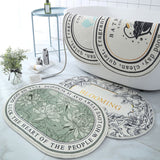 Non-Slip Bath Mat Absorbent Carpets INS Style Doormat  Entrance Mats Balcony Porch Area Rugs Living Room Bathroom Alfombra