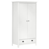 2-Door Wardrobe Hill 89x50x170 cm Solid Pine Wood