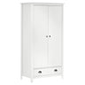 2-Door Wardrobe Hill 89x50x170 cm Solid Pine Wood