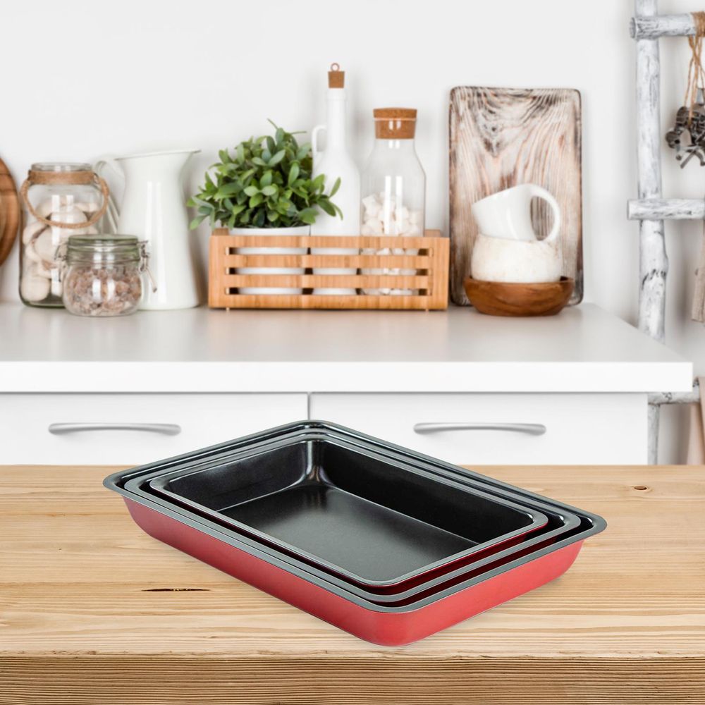 1X 3Pc Non-Stick Baking Trays | R001 | AS-97969