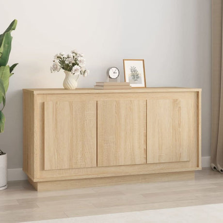 Sideboard White 102x35x55 cm Engineered Wood