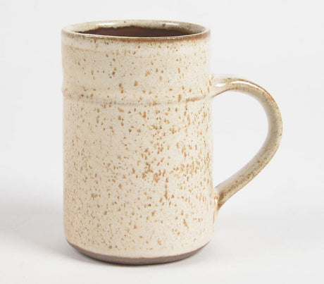 Winter White Clay Beer Mug