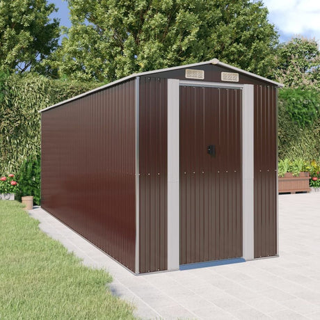 Garden Shed Green 192x108x223 cm Galvanised Steel