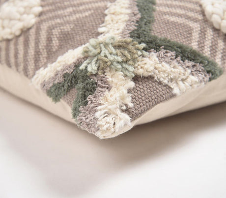 Embroidered Bisect Cotton Cushion Cover