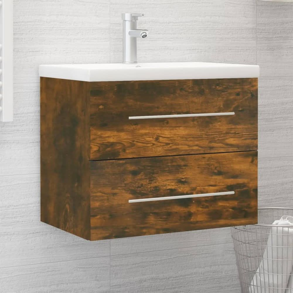 Sink Cabinet with Built-in Basin Engineered Wood