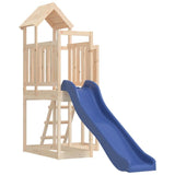 Playhouse with Slide Solid Wood Pine