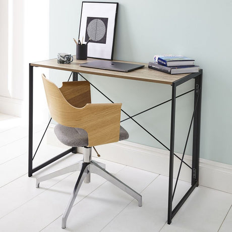 Compact Industrial Style Multi-Purpose Desk Folding Table