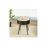 Lift Top Round Side Table