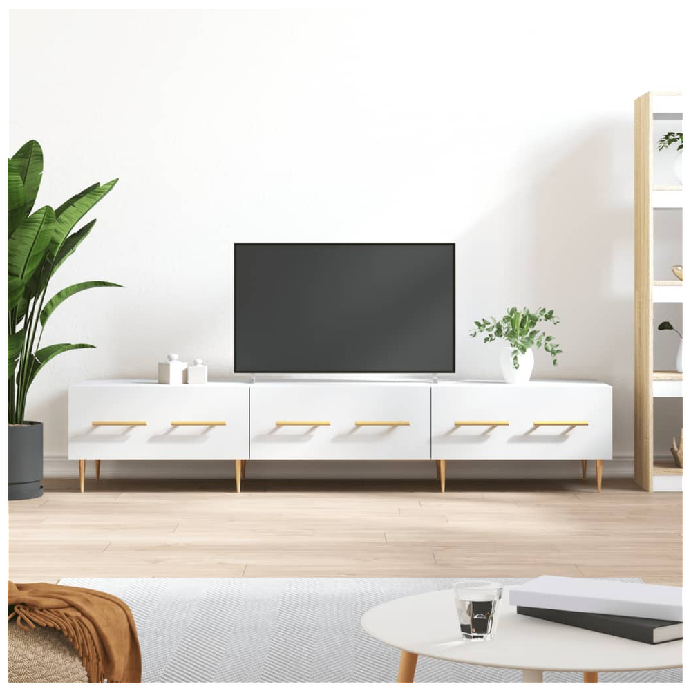 TV Cabinet White 150x36x30 cm Engineered Wood