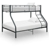 Bunk Bed Frame White Metal 140x200 cm/90x200 cm