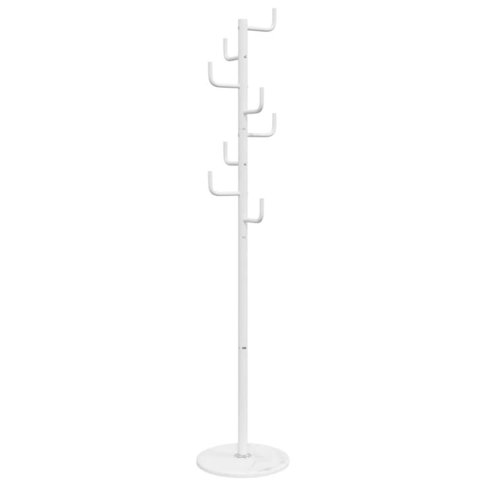 Coat Stand White 183 cm Powder-coated Iron