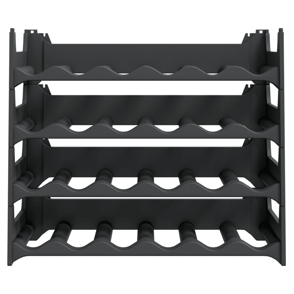 Wine Rack for 24 Bottles PP Stackable