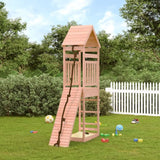 Playhouse with Climbing Wall Solid Wood Pine